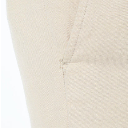 LINEN COTTON TWILL TROUSERS