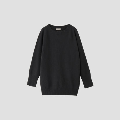 CASHMERE OVERSIZE CREW KNIT