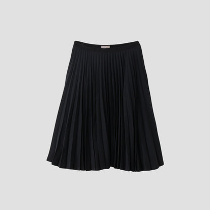 FINE WOOL TWILL SKIRT