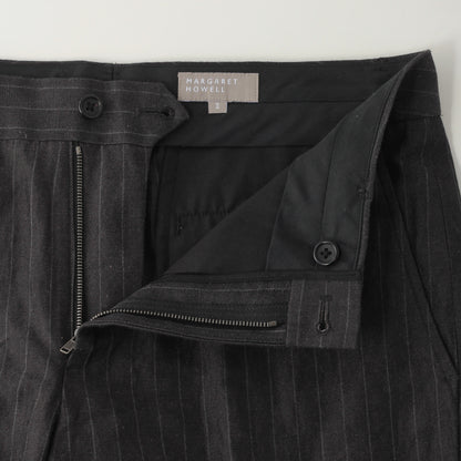 COTTON LINEN TWILL TROUSERS