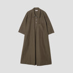FINE PLAINWEAVE COTTON LINEN DRESS