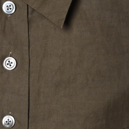 FINE PLAINWEAVE COTTON LINEN DRESS