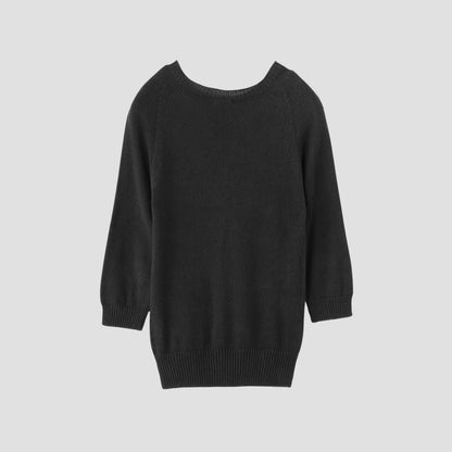 LINEN COTTON CREW NECK KNIT