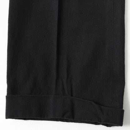 BRUSHED COTTON WOOL TROUSERS