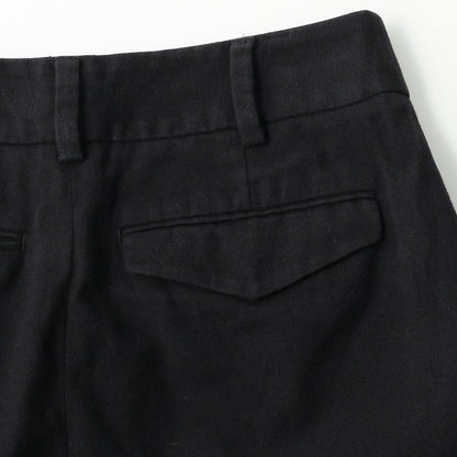 BRUSHED COTTON WOOL TROUSERS