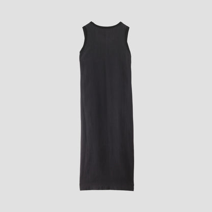PLAIN WEAVE LINEN DRESS