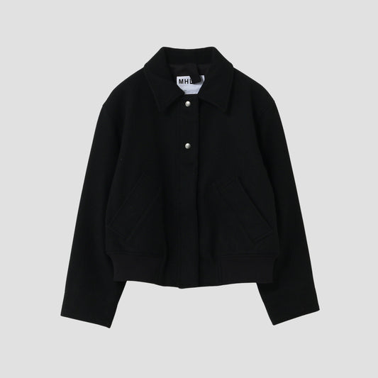 COARSE WOOL MELTON BLOUSON