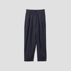HIGH DENSE LINEN POPLIN TROUSERS