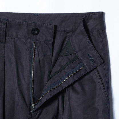 HIGH DENSE LINEN POPLIN TROUSERS