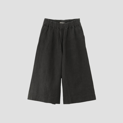 COATED LINEN PLAINWEAVE TROUSERS