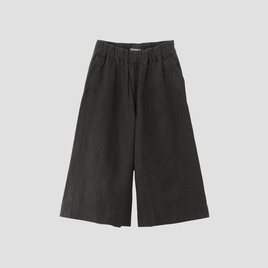 COATED LINEN PLAINWEAVE TROUSERS