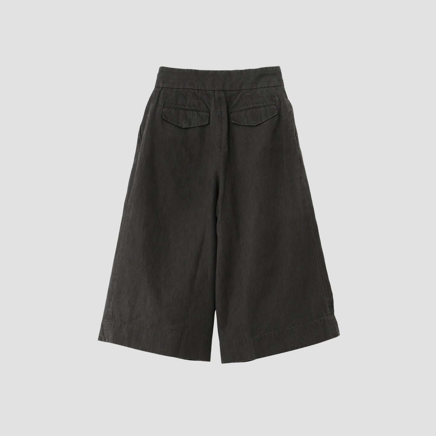 COATED LINEN PLAINWEAVE TROUSERS