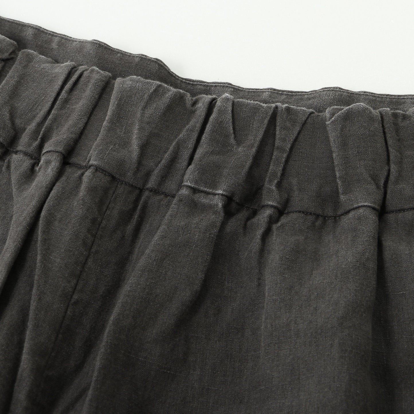 COATED LINEN PLAINWEAVE TROUSERS