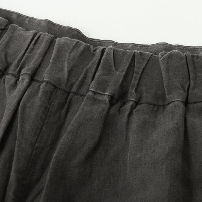 COATED LINEN PLAINWEAVE TROUSERS