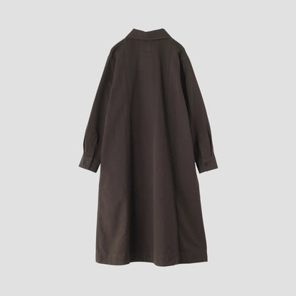 WOOL COTTON TWILL DRESS