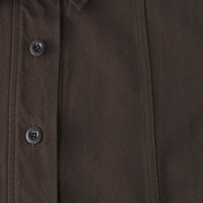 WOOL COTTON TWILL DRESS