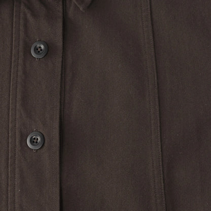 WOOL COTTON TWILL DRESS