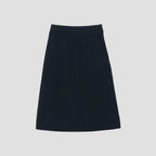 BROKEN STRIPE WOOL SKIRT