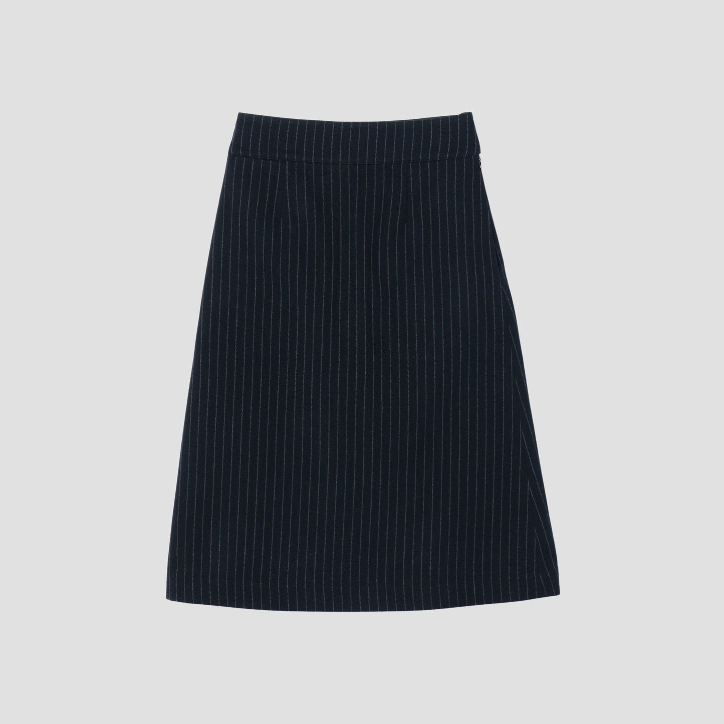 BROKEN STRIPE WOOL SKIRT