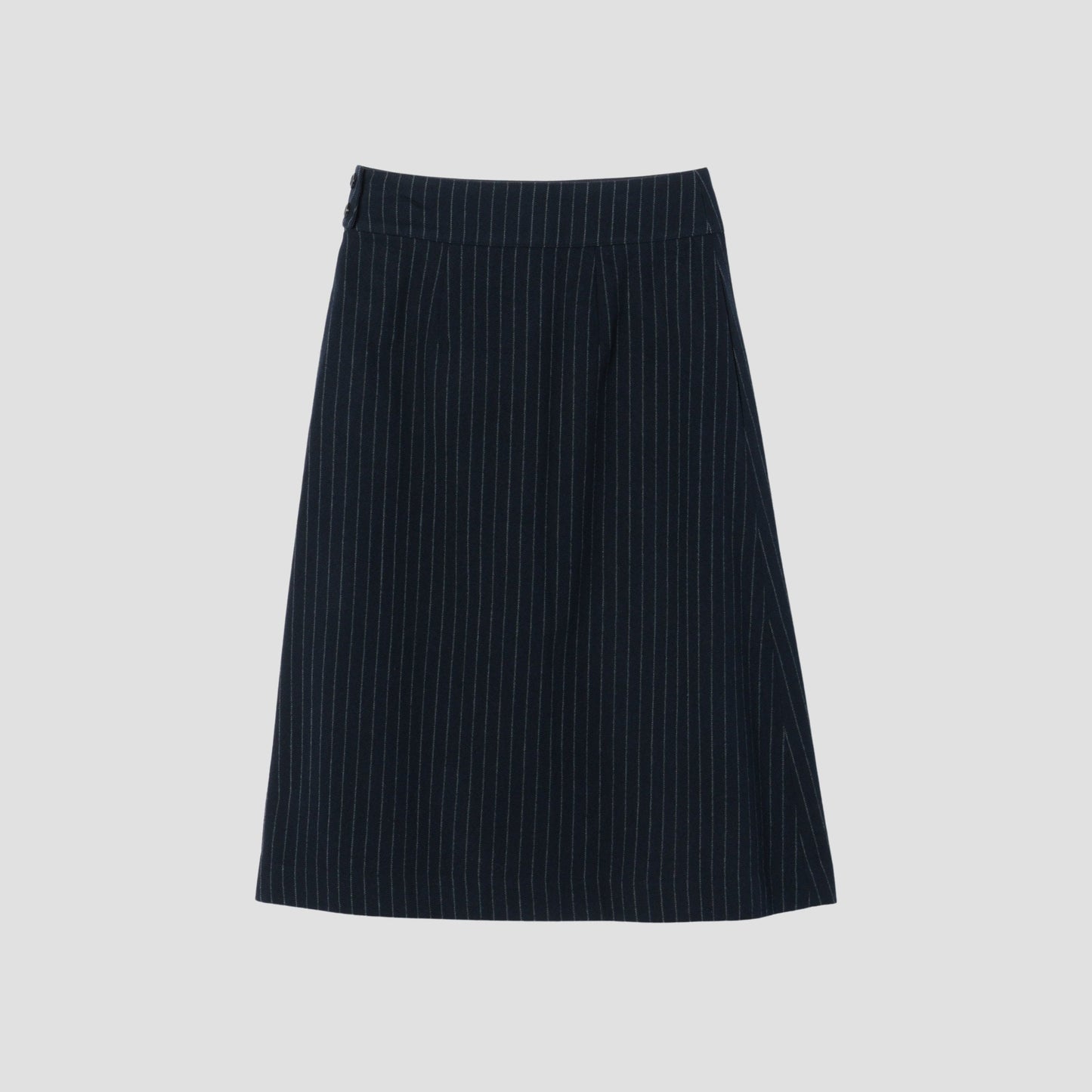 BROKEN STRIPE WOOL SKIRT