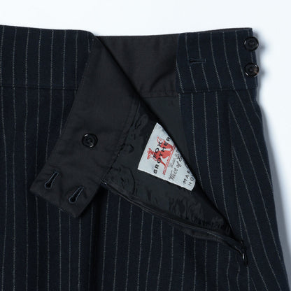 BROKEN STRIPE WOOL SKIRT
