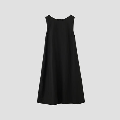 DENSE FINE LINEN POPLIN DRESS