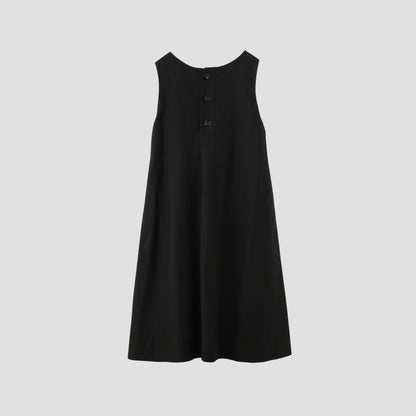 DENSE FINE LINEN POPLIN DRESS