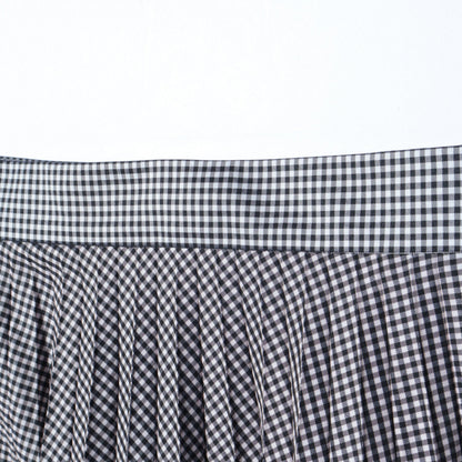 GINGHAM CHECK BLEND SKIRT
