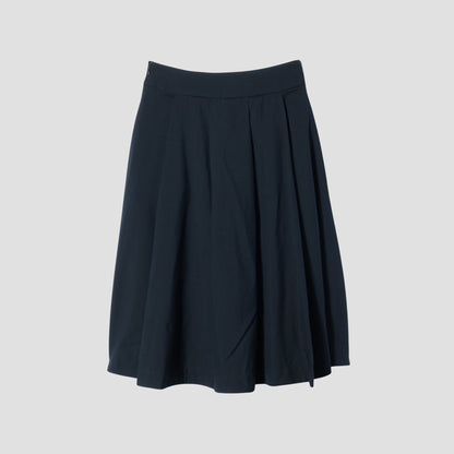 FINE WOOL POPLIN SKIRT