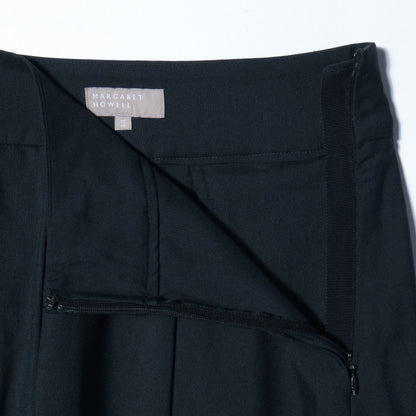 FINE WOOL POPLIN SKIRT