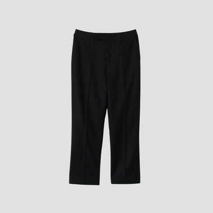 BLACK FLANNEL TROUSERS