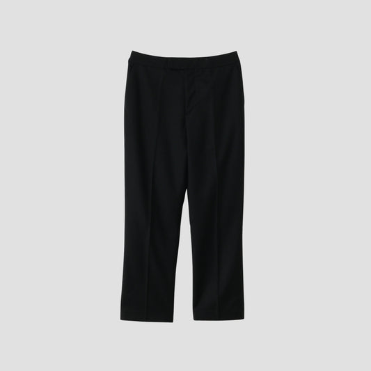 BLACK FLANNEL TROUSERS