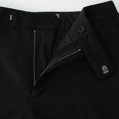 BLACK FLANNEL TROUSERS