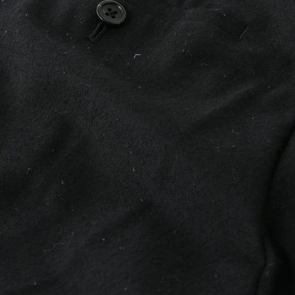 BLACK FLANNEL TROUSERS