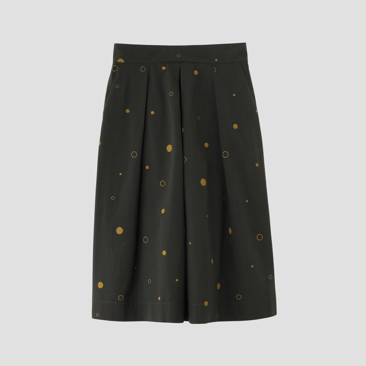 SPOT PRINT COTTON SILK SKIRT