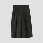 SPOT PRINT COTTON SILK SKIRT