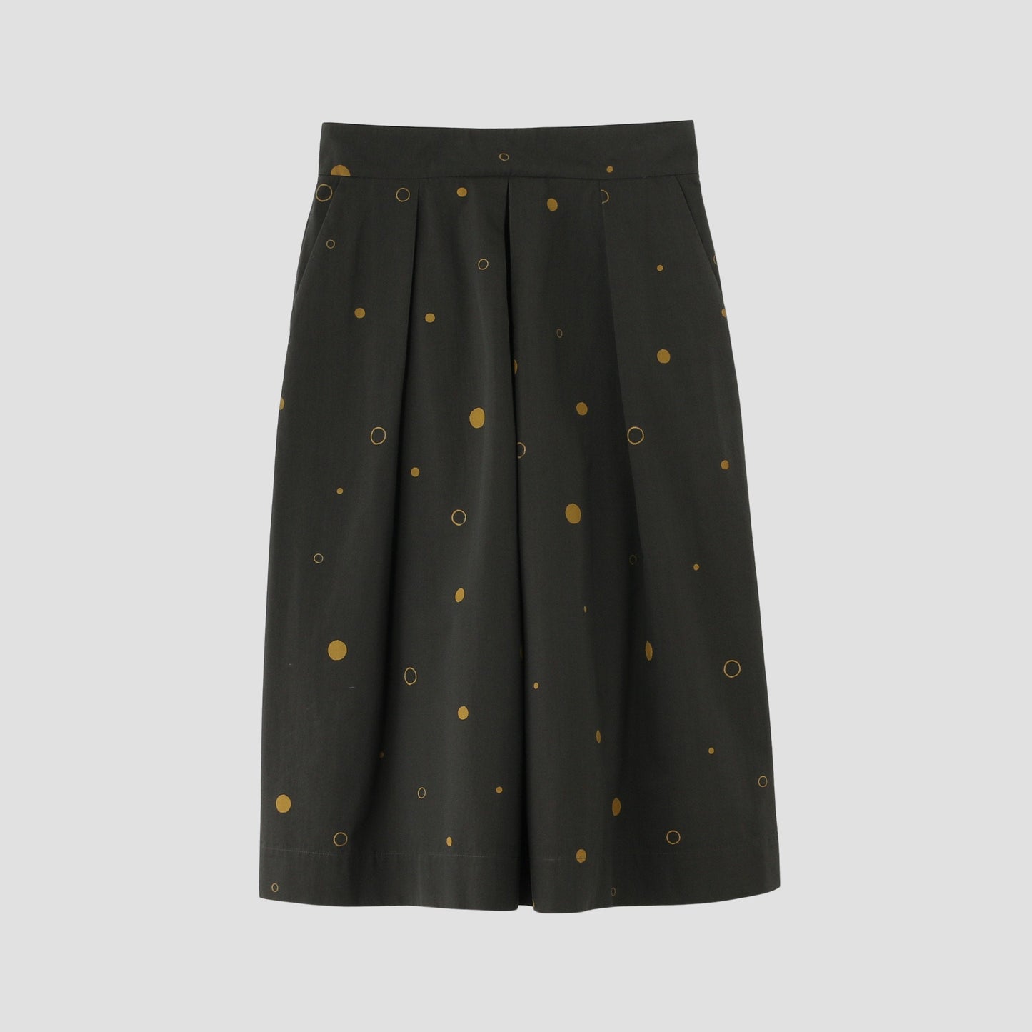 SPOT PRINT COTTON SILK SKIRT