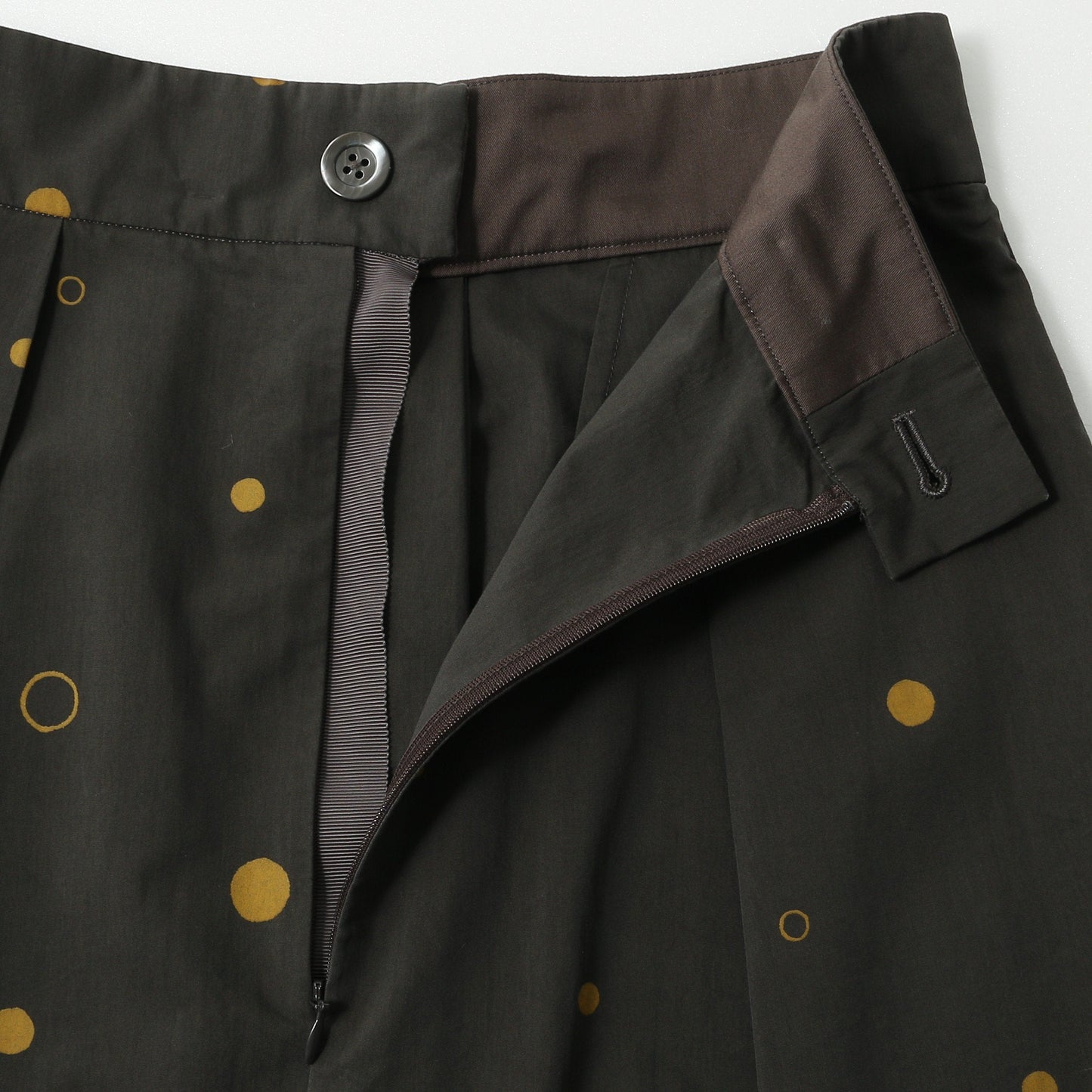 SPOT PRINT COTTON SILK SKIRT
