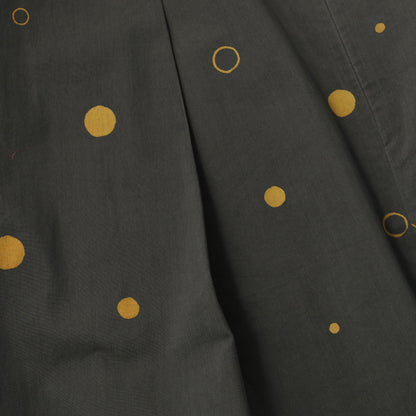SPOT PRINT COTTON SILK SKIRT
