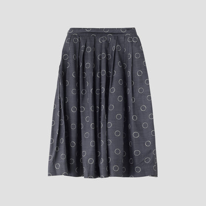 OUTLINE SPOT SILK SKIRT