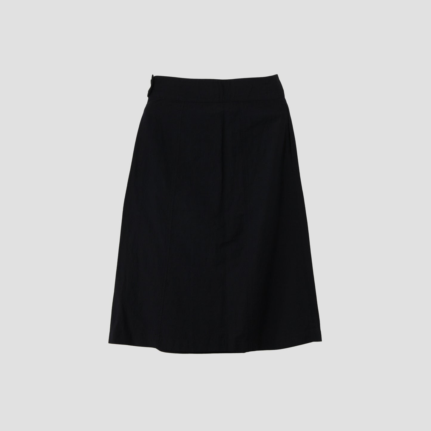 WOOL LINEN POPLIN SKIRT
