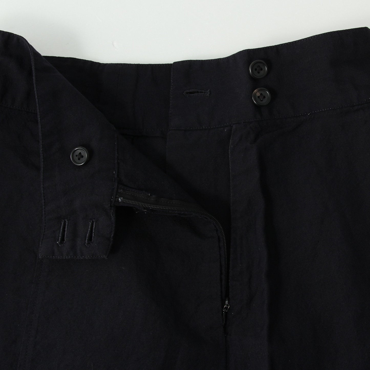 WOOL LINEN POPLIN SKIRT