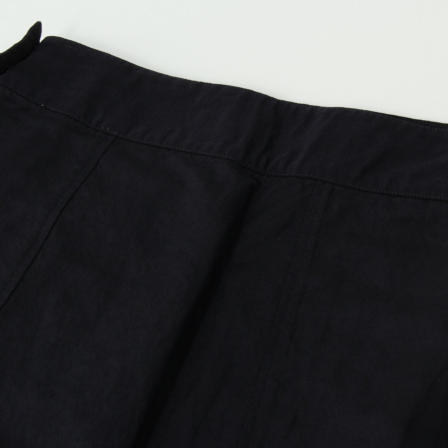 WOOL LINEN POPLIN SKIRT
