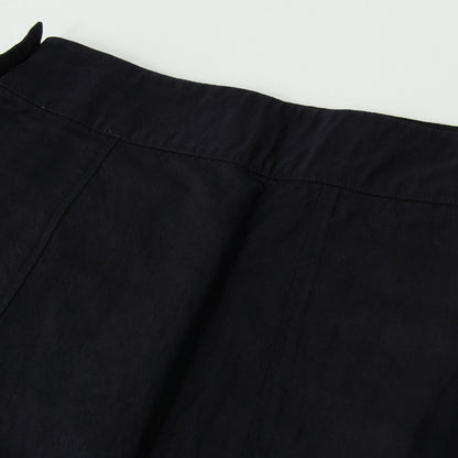 WOOL LINEN POPLIN SKIRT