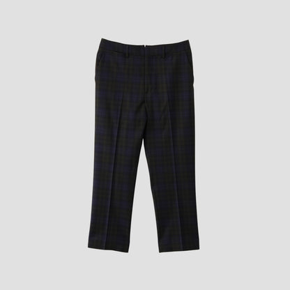 WOOL BLACKWATCH TROUSERS