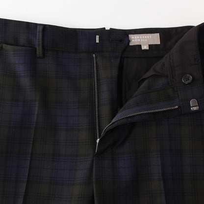 WOOL BLACKWATCH TROUSERS