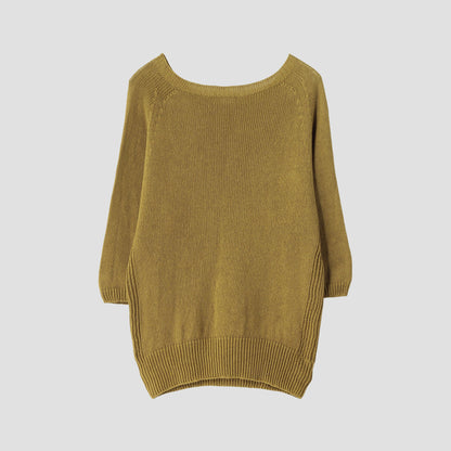 LINEN COTTON JUMPER KNIT