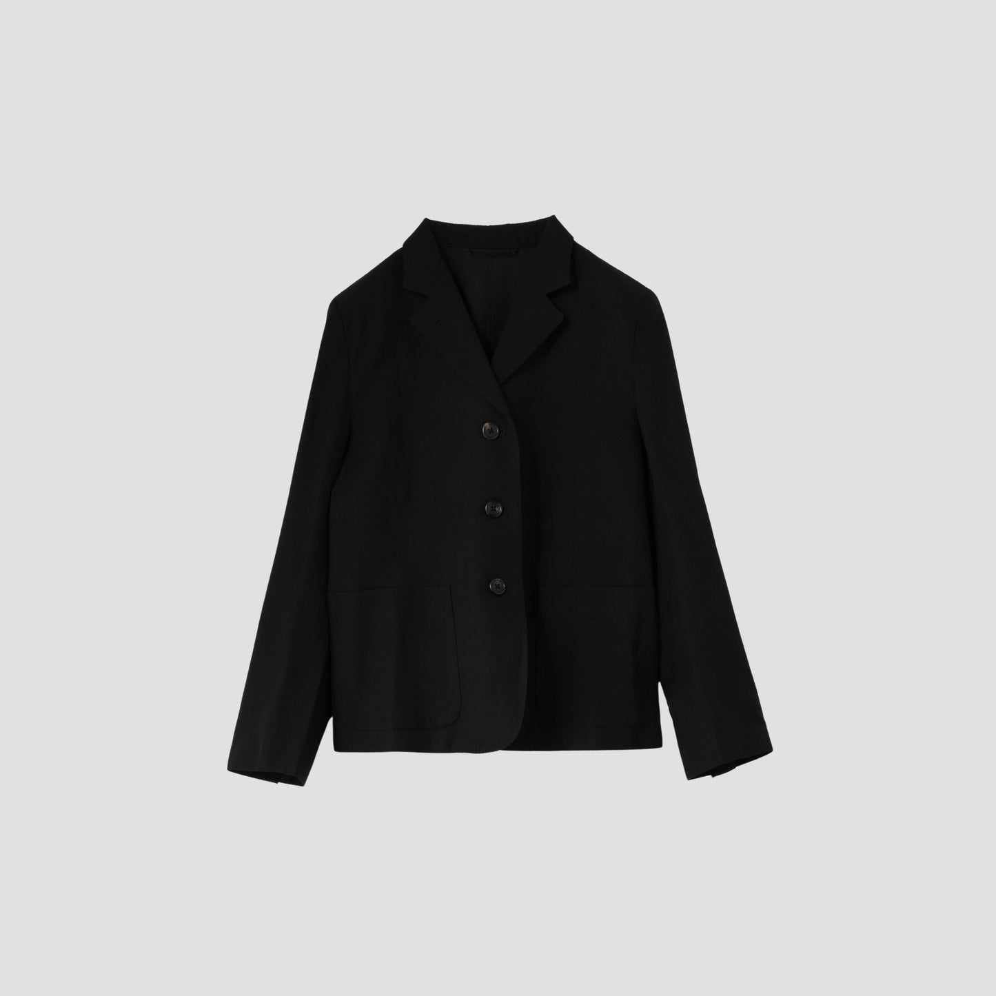 WOOL LINEN POPLIN JACKET