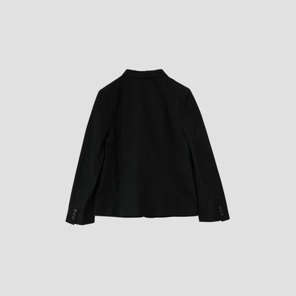 WOOL LINEN POPLIN JACKET