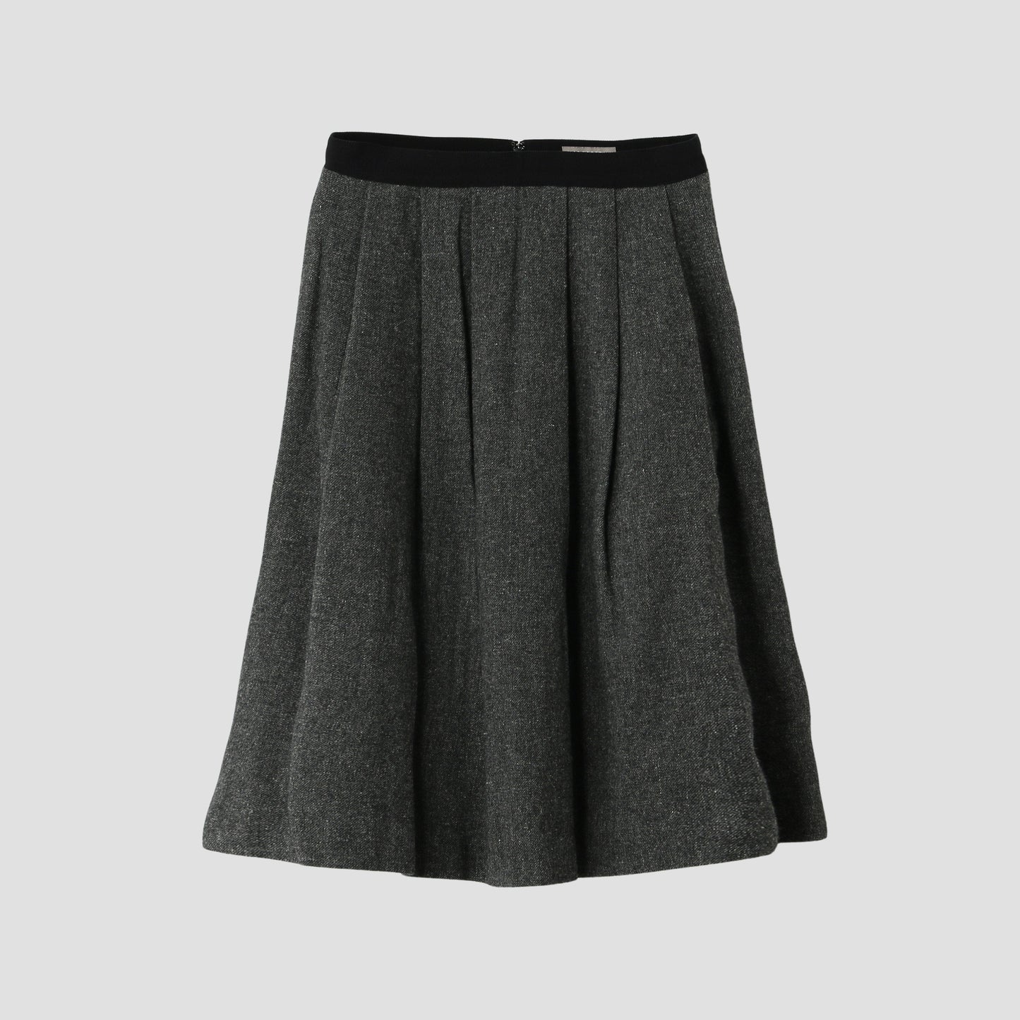 WOOL LINEN TWEED SKIRT